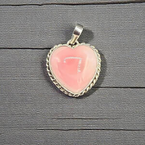 The Valentine's Day Collection-Pink Conch Heart Pendant by Pauline Nelson